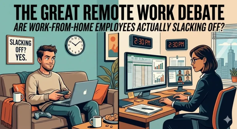 remote workers slacking off